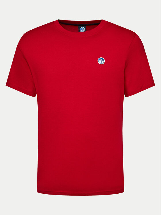 North Sails North Sails Majica Bollo 692970 Rdeča Regular Fit