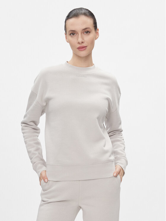 Calvin Klein Calvin Klein Džemperis Metallic Micro Logo Sweatshirt K20K206961 Smėlio Regular Fit