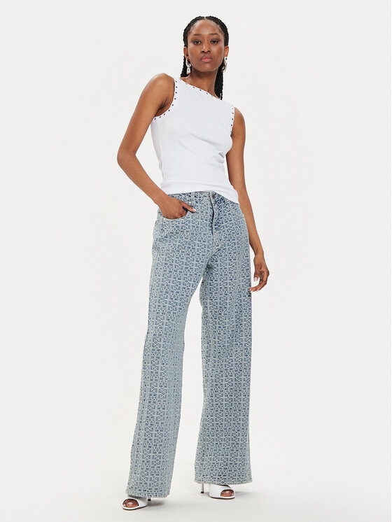 Gestuz Gestuz Τοπ Drew 10908922 Λευκό Slim Fit