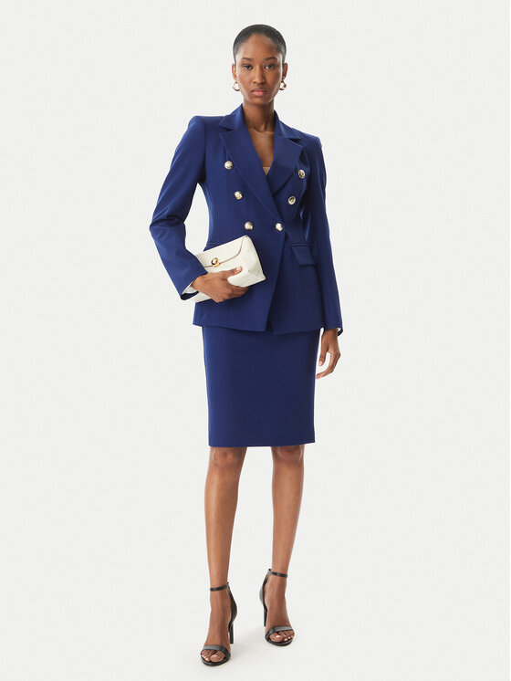 Maryley Maryley Minirock 26EB710/43FR Dunkelblau Regular Fit