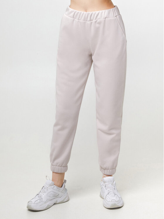 White Rvbbit White Rvbbit Spodnie dresowe premium Beżowy Regular Fit