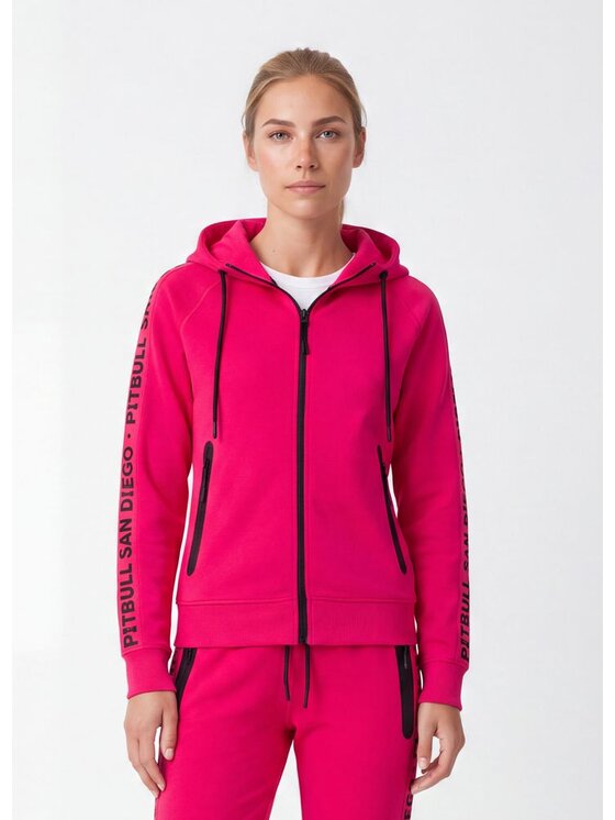 PITBULL PITBULL Bluza TAPE EXPLORY Różowy Regular Fit