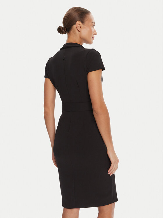 Rinascimento Rinascimento Φόρεμα κοκτέιλ CFC0125582003 Μαύρο Slim Fit