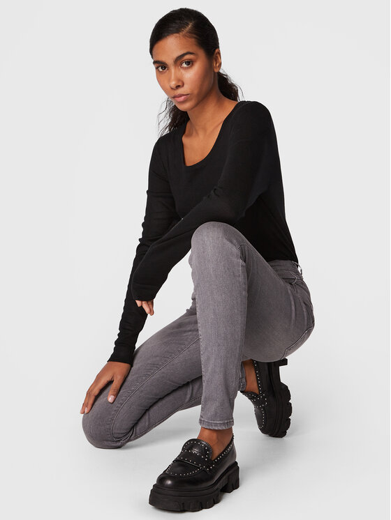 ICHI ICHI Džemper Mafa 20102553 Crna Slim Fit