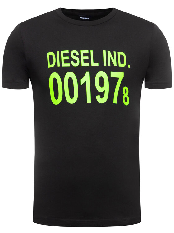 Diesel Diesel Póló Diego 00SASA 0AAXJ Fekete Regular Fit
