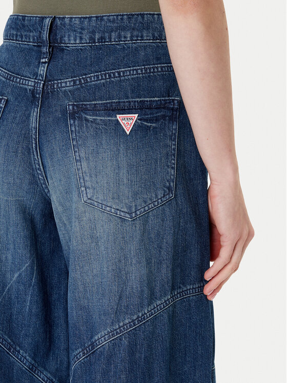 Guess Guess Blugi W5YA2F D5R0D Albastru Baggy Fit