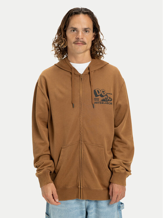 DC Shoes DC Shoes Суитшърт Parts Dep EDYSF03257 Кафяв Regular Fit