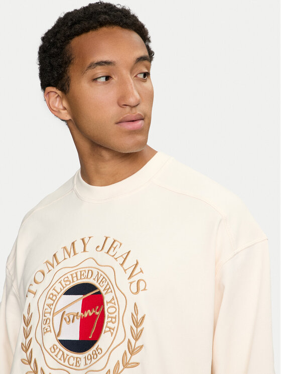 Tommy Jeans Tommy Jeans Μπλούζα DM0DM19243 Εκρού Boxy Fit