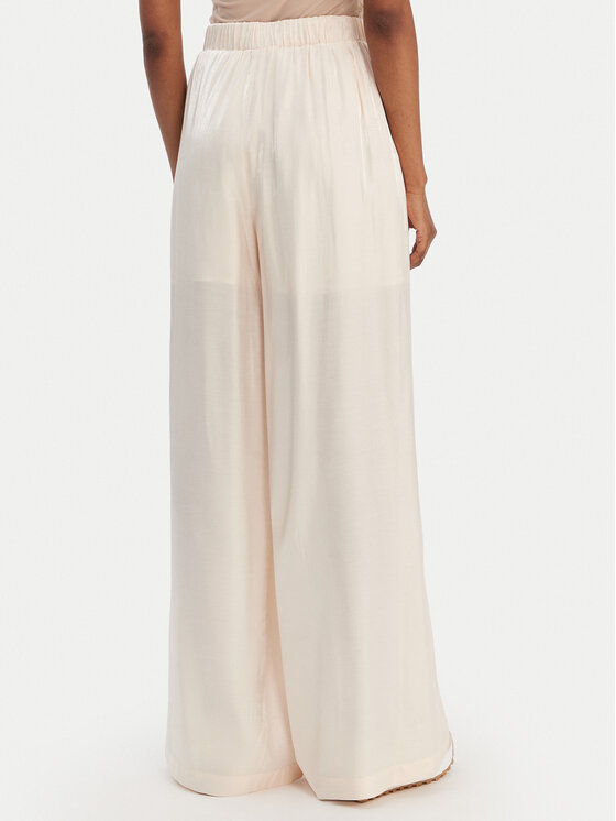 Liu Jo Sport Liu Jo Sport Pantaloni di tessuto TA6005 T322A Beige Relaxed Fit