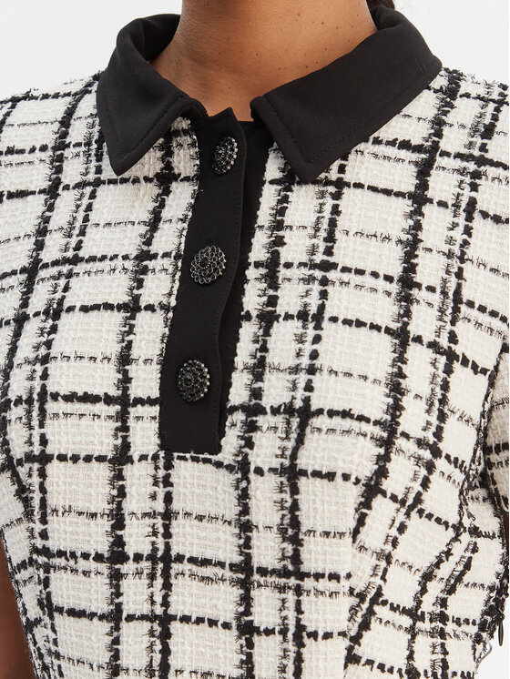 Morgan Morgan Strickkleid 261-RNOLIA Écru Slim Fit