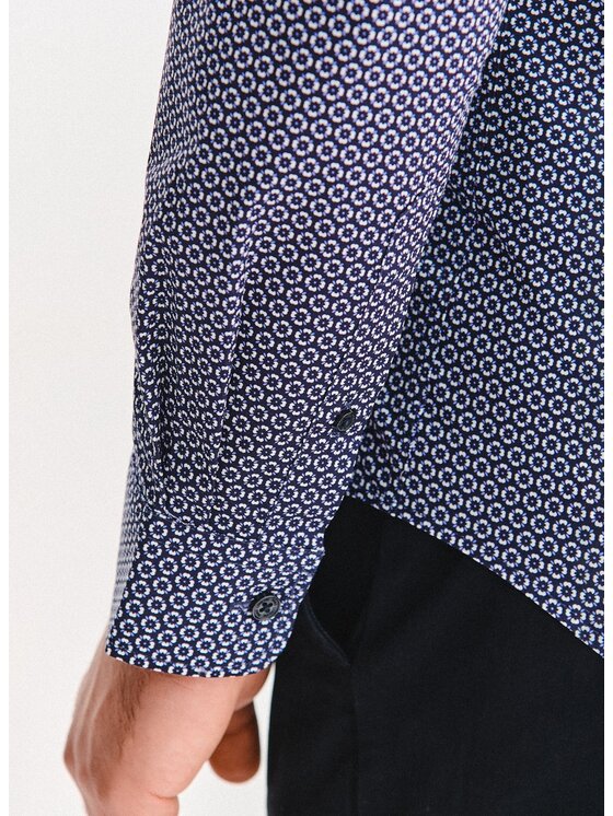 Pako Lorente Pako Lorente Koszula P25WF-1X-039 Granatowy Slim Fit
