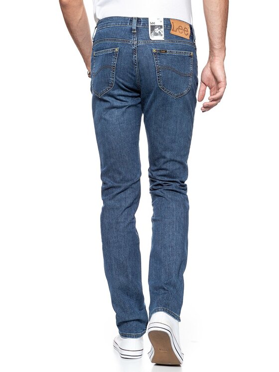 Lee Lee Jeansy RIDER Niebieski Slim Fit