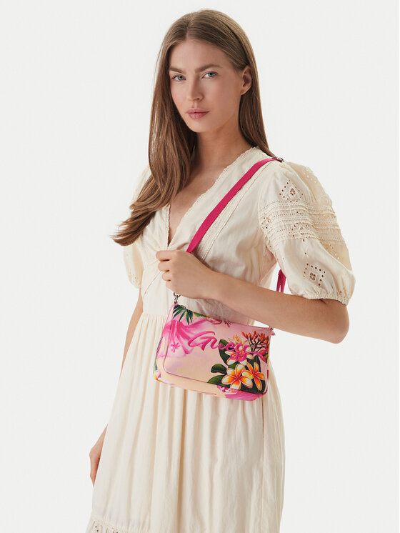 Guess Guess Дамска чанта J6GZ24 WO760 Розов