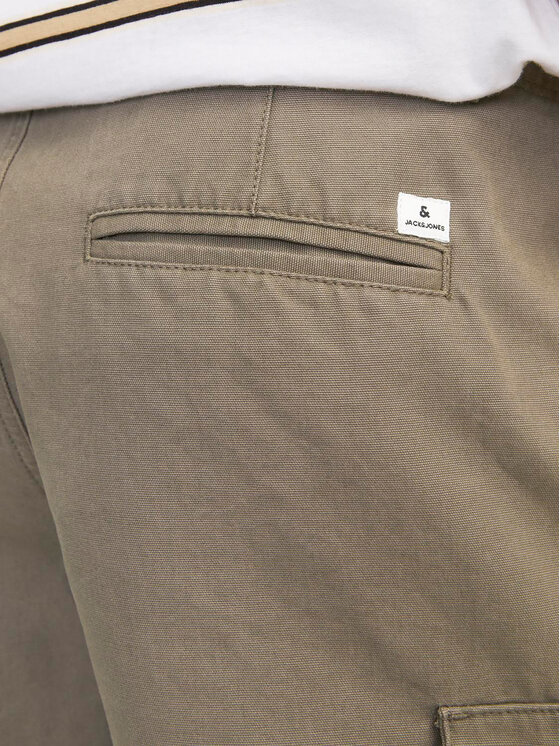 Jack&Jones Jack&Jones Bavlnené šortky Jpstcole 12248685 Hnedá Regular Fit