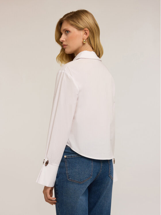 Motivi Motivi Blusa 2723Q001882N011 Bianco Over Fit