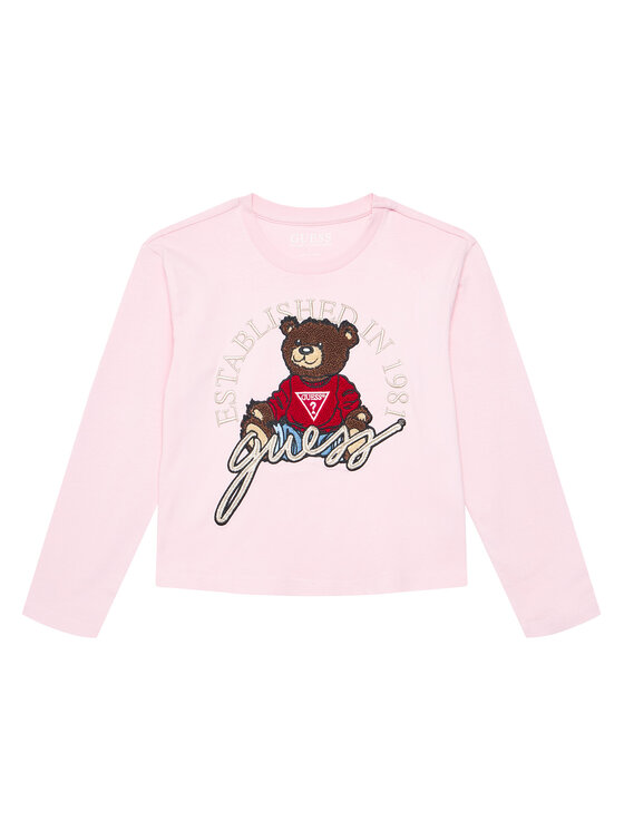 Guess Guess Bluse J4BI10 I3Z14 Rosa Regular Fit