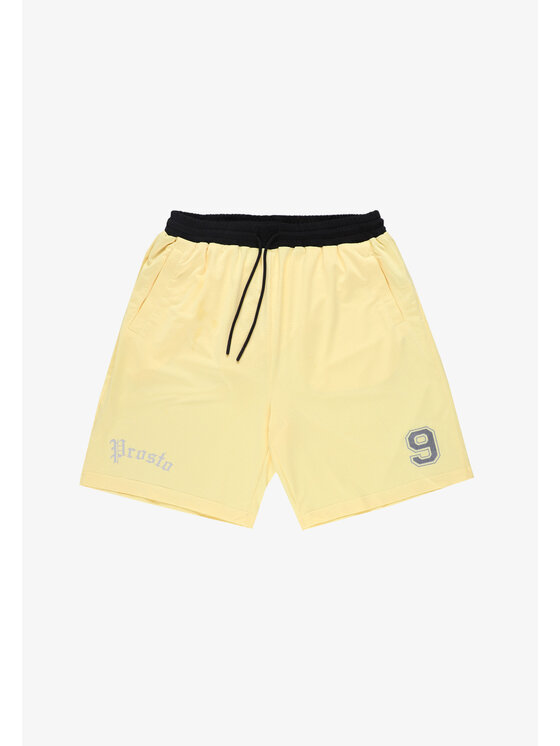 PROSTO. PROSTO. Szorty sportowe Nine Żółty Regular Fit