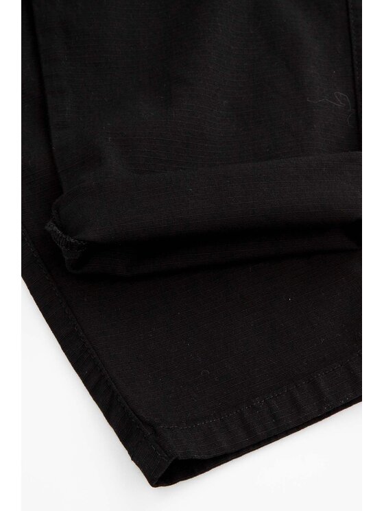 Coccodrillo Coccodrillo Kalhoty z materiálu ZC5119102ABJ-021 Černá Regular Fit