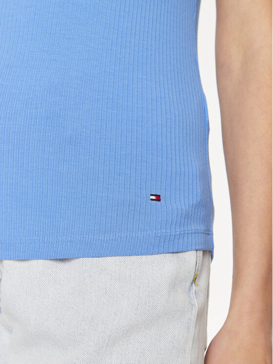 Tommy Hilfiger Tommy Hilfiger Τοπ WW0WW38635 Μπλε Slim Fit