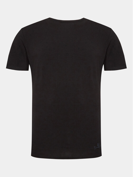 Viking Viking T-Shirt Bamboo Harvi Man 500/25/2244 Czarny Regular Fit