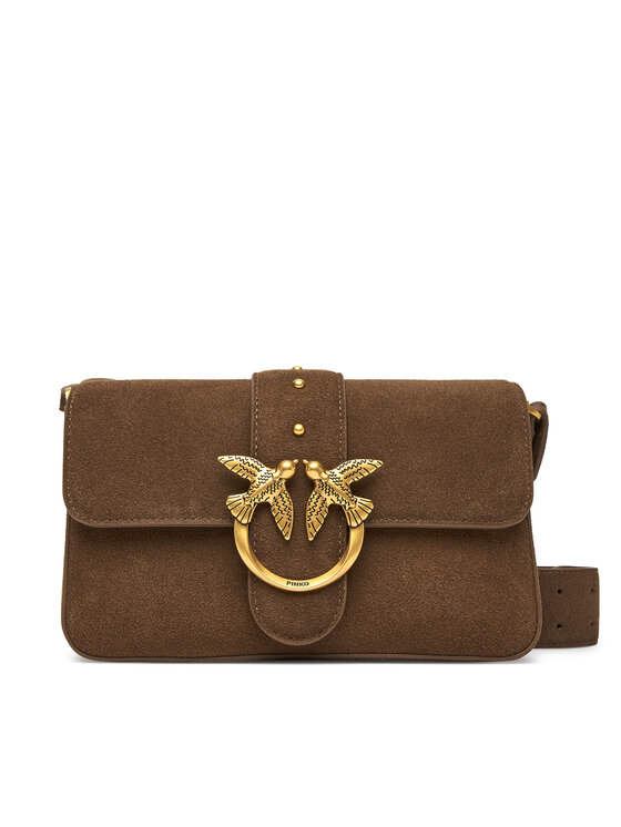 PINKO PINKO Torbica Love One Mini Slouchy Fl PE 25 PLTT 104340 A2CC Smeđa