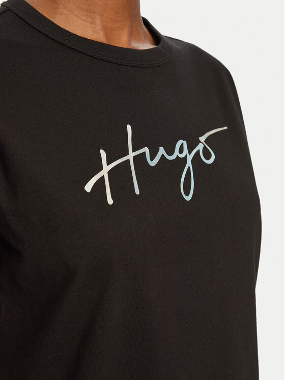 HUGO HUGO T-Shirt Damacia 50535491 Černá Regular Fit