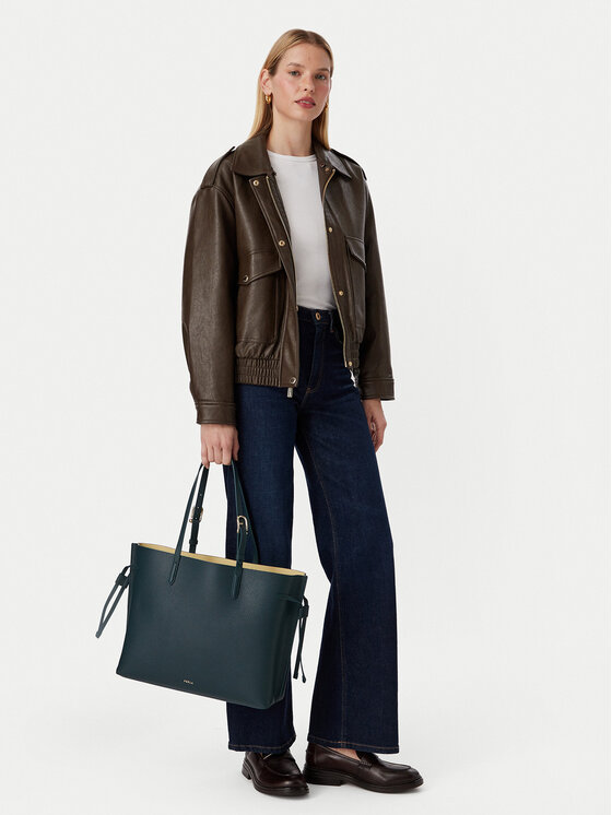 Furla Torbica Ava L Tote WB02001 BX4329 CN 4913S Tamno zelena