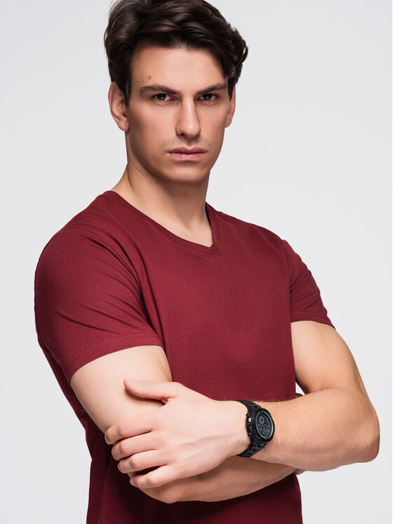 Ombre Ombre Komplet t-shirtów OM-TSBS-0281 Kolorowy Regular Fit