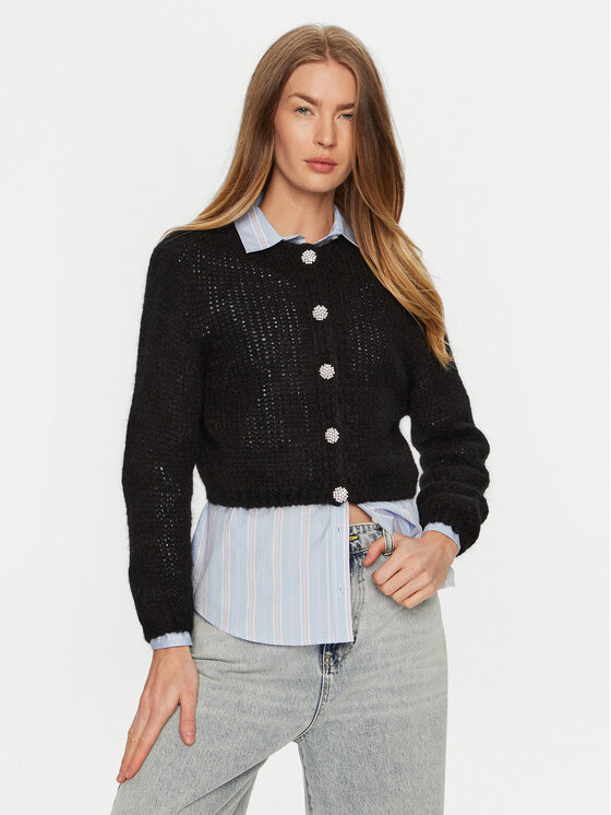 ViCOLO Kardigán 33013S Čierna Regular Fit