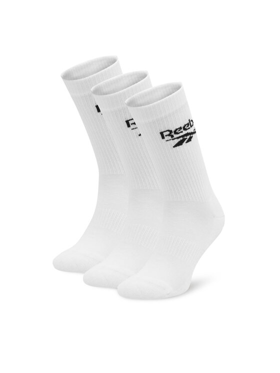 Reebok Șosete lungi R0452-SS24 (3-pack) Alb