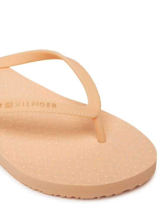 Tommy Hilfiger Tommy Hilfiger Japonki Hilfiger Strap Beach Sandal FW0FW08736 Pomarańczowy