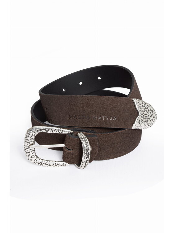 Magda Matyja Magda Matyja Pasek Damski Matyja Leather Belt Brązowy