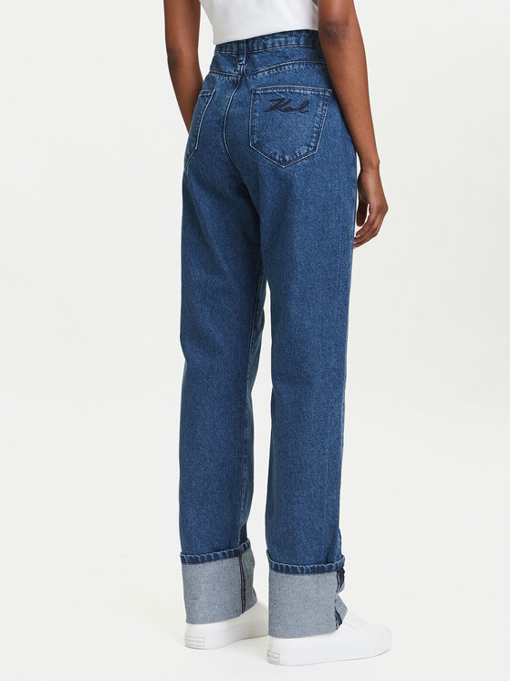 KARL LAGERFELD KARL LAGERFELD Blugi A3W10017 Albastru Straight Fit
