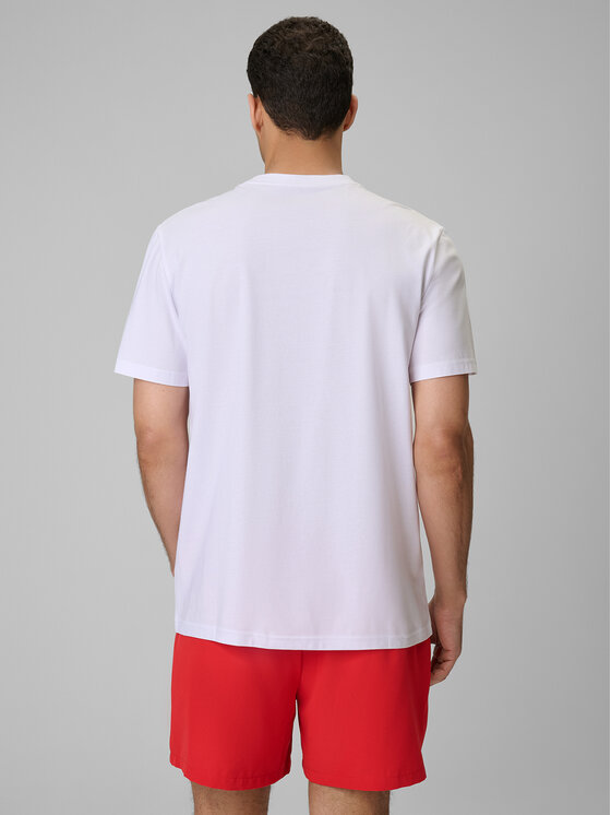 4F 4F T-Shirt BEACHWEAR Biały Regular Fit