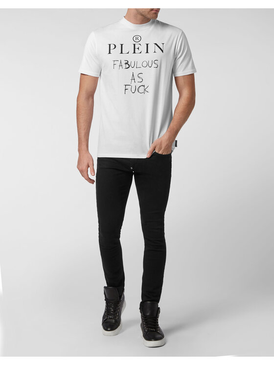 PHILIPP PLEIN PHILIPP PLEIN T-shirt 2833 Bianco Regular Fit