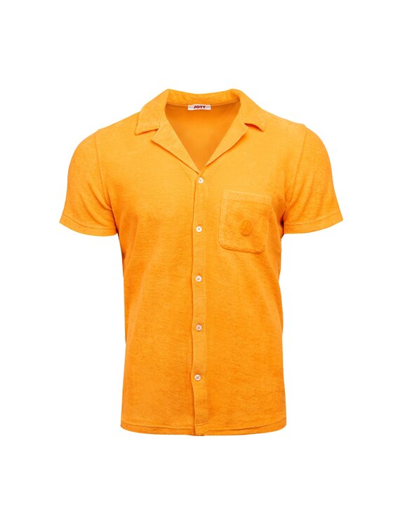 Jott Jott Polo SS24MOTT50-70A_XL Pomarańczowy Loose Fit