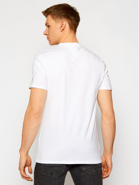 Guess Guess Tričko M0YI08 J1300 Biela Slim Fit
