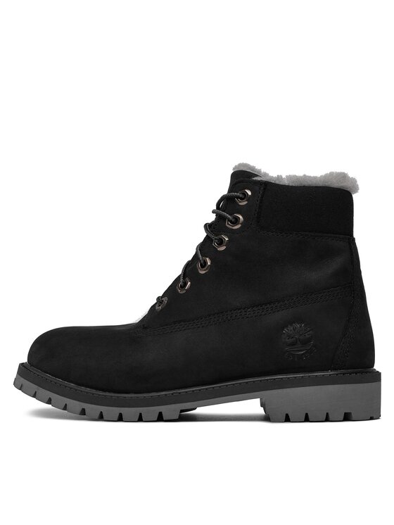 Timberland Timberland Trapery Timberland Premium 6 IN WP Shearling Boot Jr Czarny