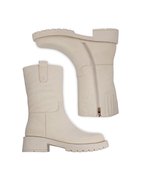 Simple Simple Īsie zābaki SL-26-02-000036 Bēšs