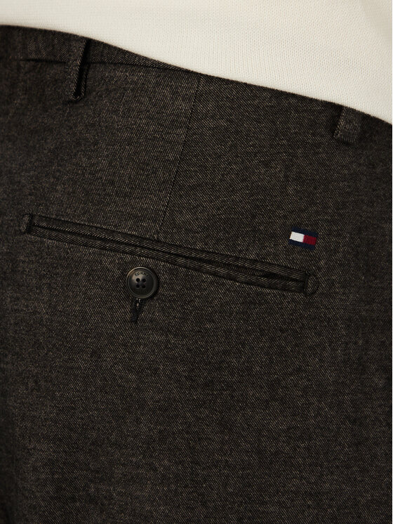 Tommy Hilfiger Tommy Hilfiger Bavlnené nohavice MW0MW45058 Čierna Tapered Fit