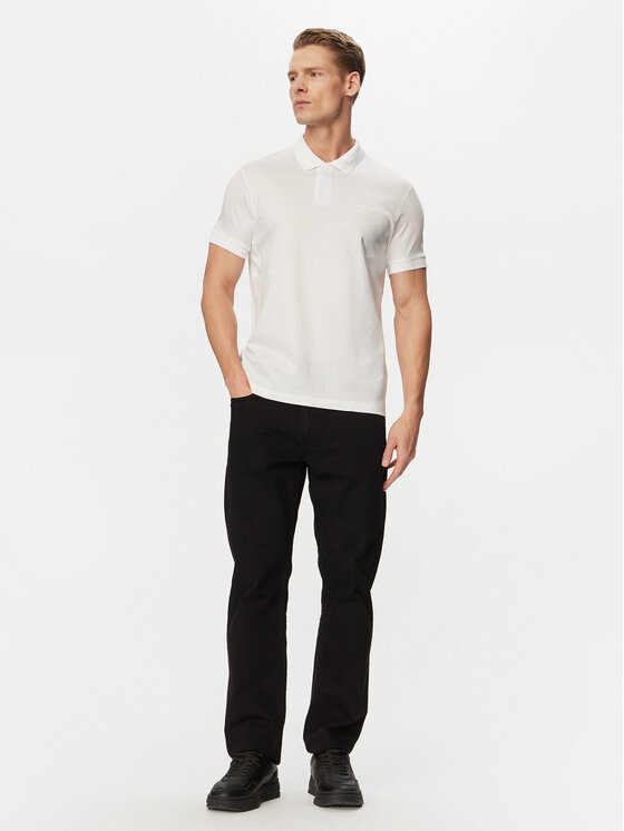 BOSS BOSS Tricou polo PS Spirit70 50559801 Alb Regular Fit