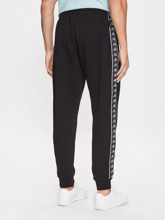 Kappa Pantaloni da tuta 313014 Nero Regular Fit Modivo