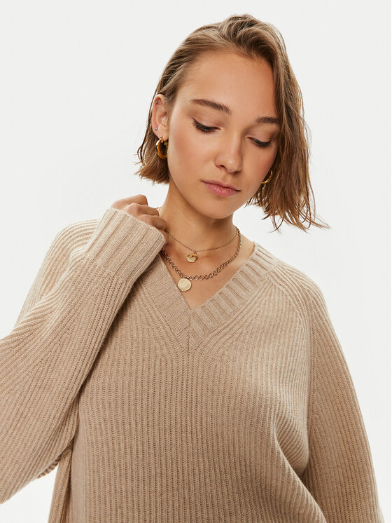 Weekend Max Mara Weekend Max Mara Pulover 2425366132 Bej Regular Fit
