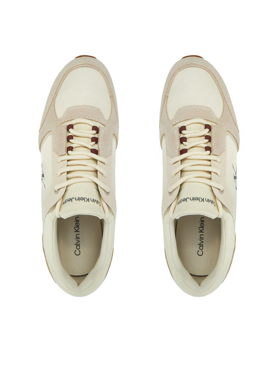 Calvin Klein Jeans Calvin Klein Jeans Sneakersy Retro Sock Runner Mg YM0YM01152 Beżowy
