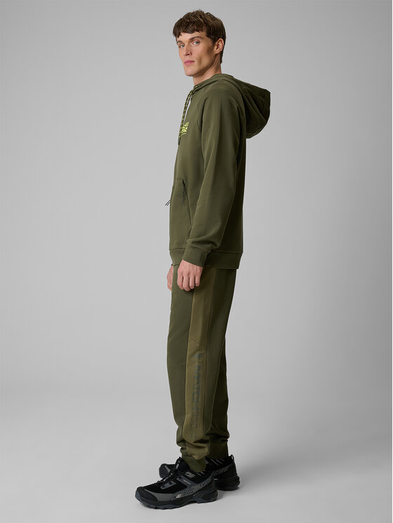 4F 4F Spodnie dresowe SPORTS CLUB Khaki Regular Fit