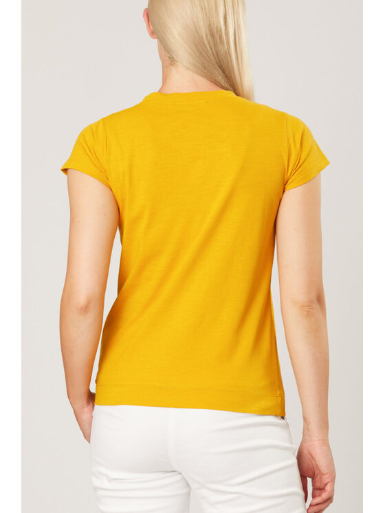 QUIOSQUE QUIOSQUE Blúzka 16-TD-140 Žltá Regular Fit