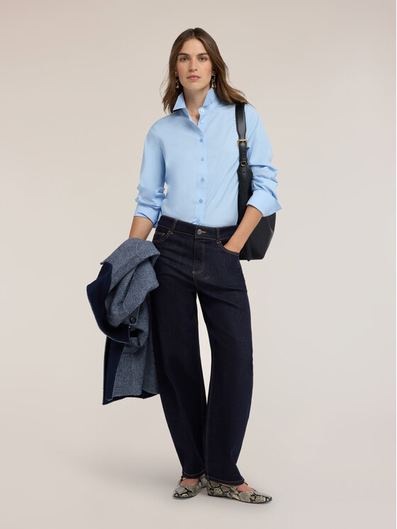 Motivi Motivi Camicia 5046Q001057N004 Turchese Slim Fit