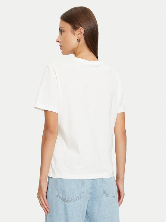 Vila Vila T-shirt 14097444 Bijela Regular Fit