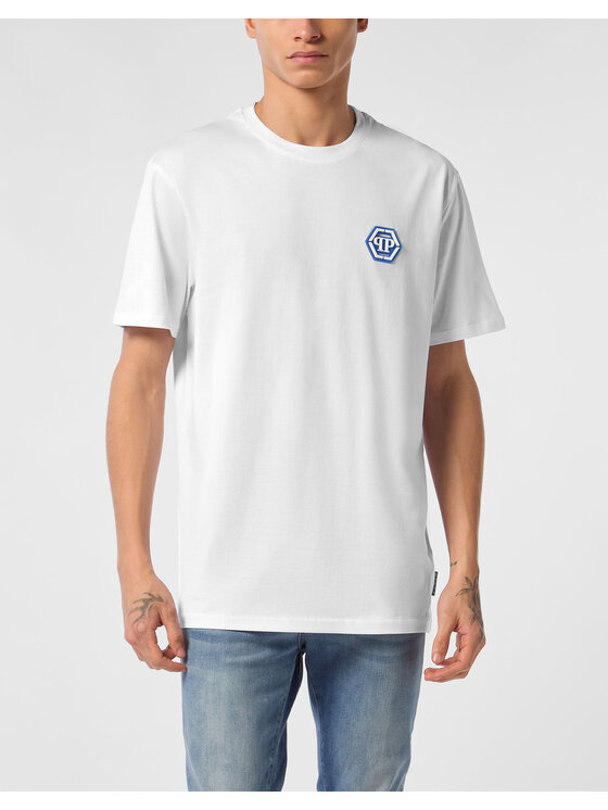 PHILIPP PLEIN PHILIPP PLEIN T-Shirt 24617 Biały Regular Fit