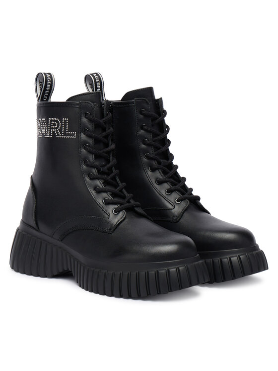 KARL LAGERFELD KARL LAGERFELD Schnürschuhe KL44475 Schwarz